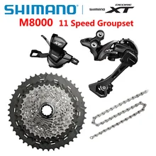 SHIMANO DEORE XT M8000 11 скоростной комплект для горного велосипеда 11-40T 11-42T 11-46T содержит рычаг переключения скоростей и заднюю панель и кассету и цепь