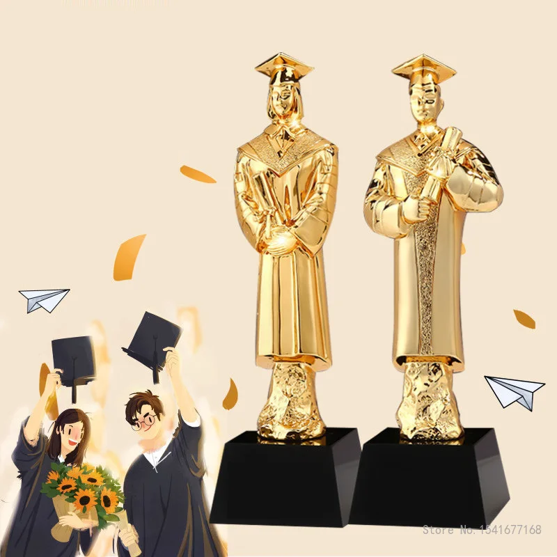 

Custom Engraved Resin Trophy Graduation Commemorative Souvenir Academic College Entrance Examination Inspirational Reward Trophy