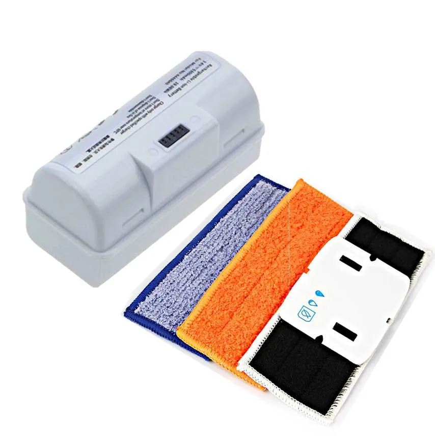 1pc Dry Pad Mop+1pc Wet Pad Mop+1pc Damp Pad Mop+ 5300mAh 3.6V battery for iRobot Braava Jet 240 241 244 robot Spare parts
