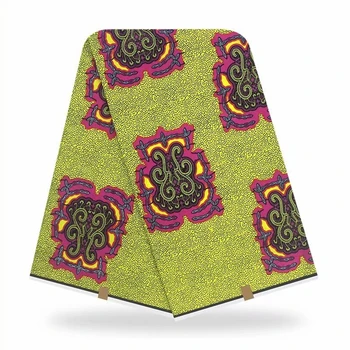 

Original Wax 100% Cotton Fabrics African Wax Print Fabric Latest Wax Fabric 6 Yards Per Piece Nigerian Fabric XB622