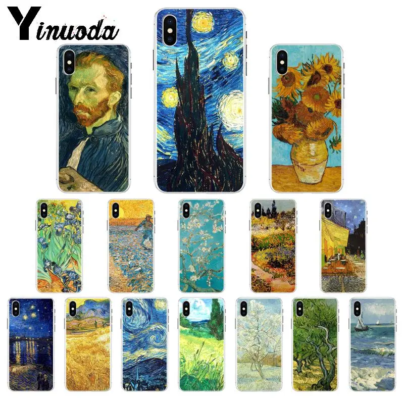 Yinuoda Van Gogh ТПУ мягкий высококачественный чехол для телефона с изображением