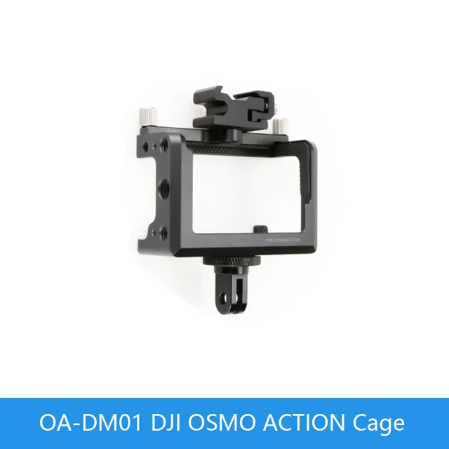 DF DIGITALFOTO OA-DM01 Vlogging металлический корпус клетки для Dji Osmo Action Vlog чехол с холодным башмаком для микрофона светодиодный легкий штатив - Цвет: DM01