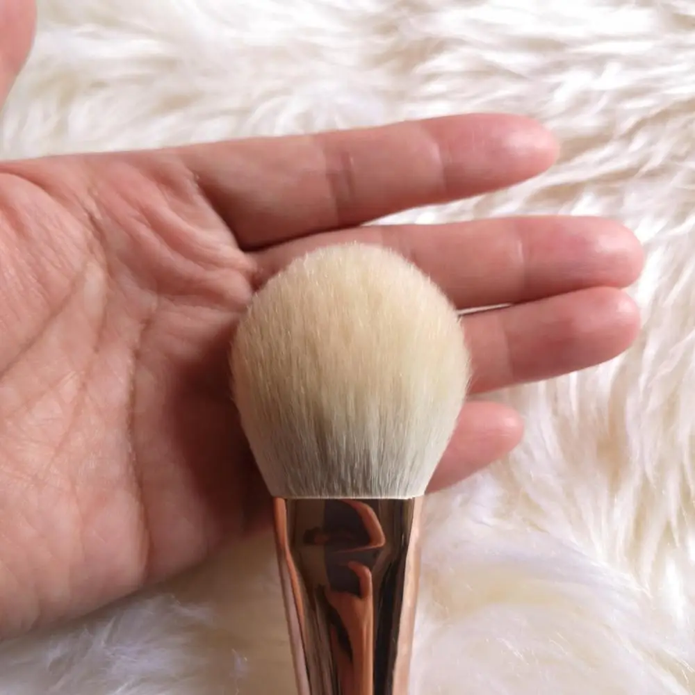 Shoushoulang Professional Handmade Make Up Brush Angled Blush Blusher Brush HZ1005 Soft Saikoho Goat Hair Makeup Brushes 4