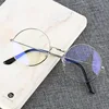 Men Women Metal Clear Round Glasses Vintage Glasses Transparent Eyewear Oversized Round Circle Eye Glasses ► Photo 1/6