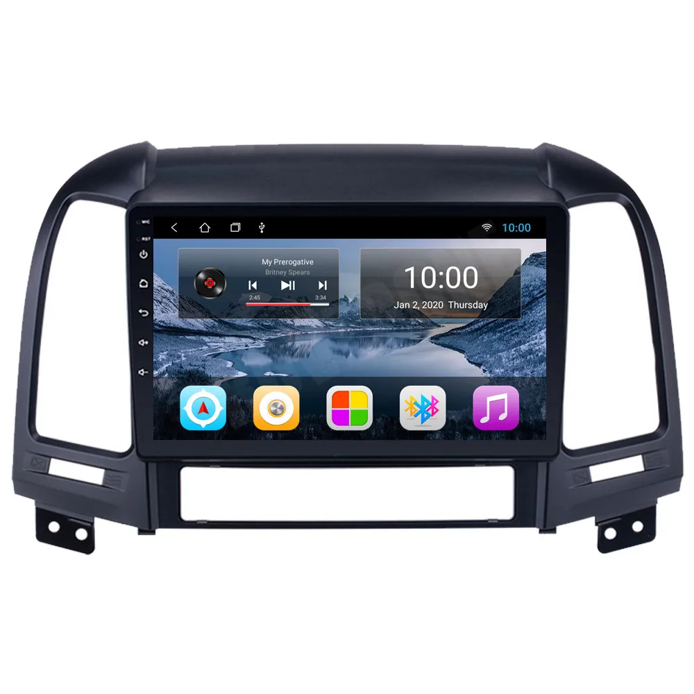 Car Multimedia Player for Hyundai Santa Fe SantaFe 2006 - 2011 Quad Core Android 12 Radio Stereo GPS Navigation Navi NO DVD | Автомобили и