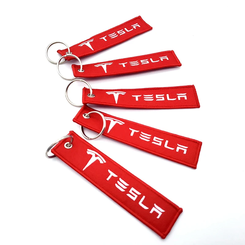 Car Key Ring Chain Embroidery Keychain Ornament Decoration Modification