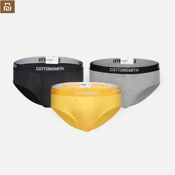 

2pcs Youpin Cotton Smith Men's Briefs Quick perspiration Dry and breathable Cotton Three colors optional