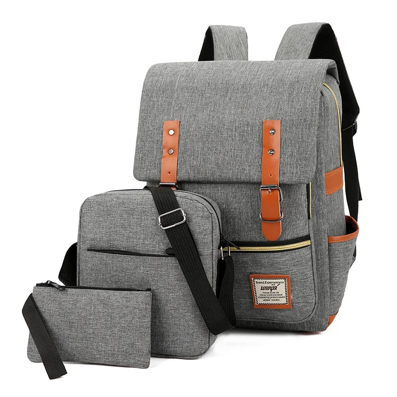 

New Style University High School Bag College Style Backpack Simple Large Capacity Computer Bag