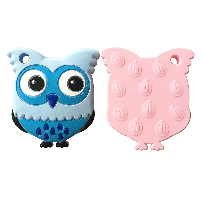 27 Colors Silicone Teethers Animal Koala Owl Elephant Baby Ring Teether Silicone Chew Charms Baby Teething Gift Toddler Toys