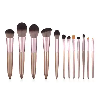 

Hot sale 12pcs diamonds sand handle makeup brush set Eye shadow brush blush brush beauty tools