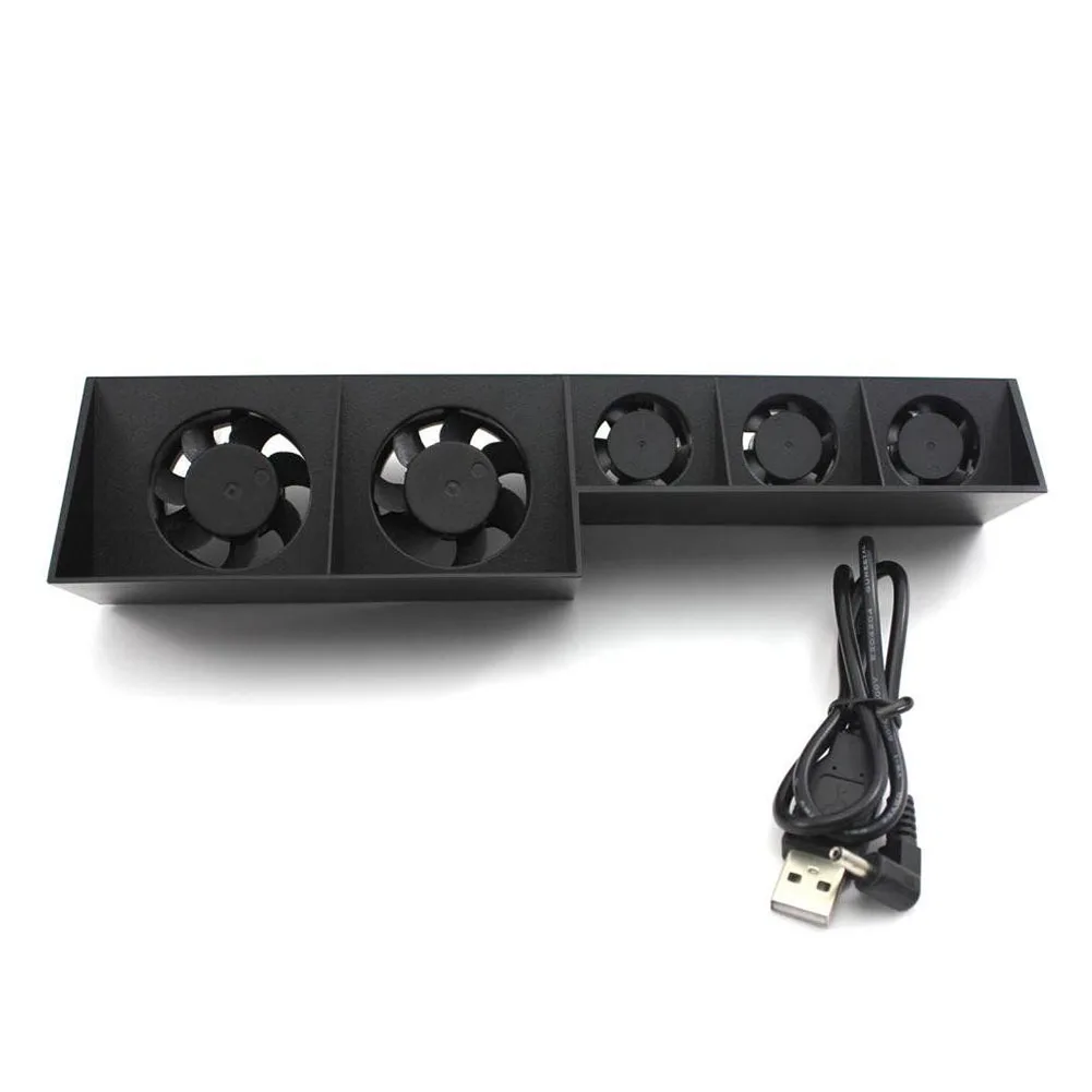 Game Console Quiet Air Circulator Accessary External Cooler Cooling Fan ABS Home Temperature Control Safe for Playstation 4 Game Console Quiet Air Circulator Accessary External Cooler Cooling Fan ABS Home Temperature Control Safe for Playstation 4