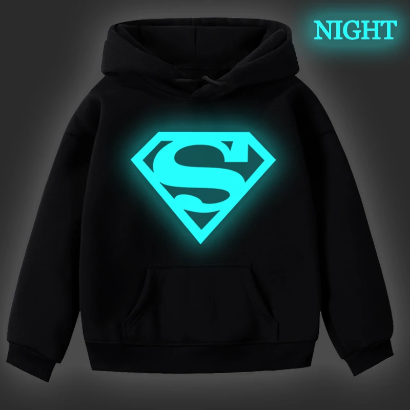 Hoodies 2 Новинка; детские толстовки с изображением Супермена; толстовки для девочек и мальчиков; детская одежда; сезон осень-зима; Плотные хлопковые топы для малышей с капюшоном - Цвет: Hoodies 2