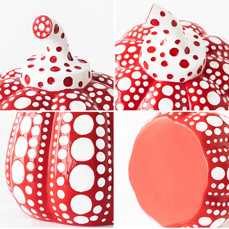 Нордическая Смола Yayoi Kusama точка волны Тыква ремесленник скульптура украшение креативный Кофейня красочный Декор X2674