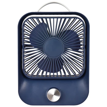 

SANQ Small Table Fan Rechargeable Mini Fan Stepless Speed Long Working Time Personal Fan for Home Office Travel Camping