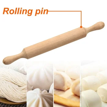 

Natural wood rolling stick Non-stick Kitchen Baking Pizza Roll sticks Decoration Dough Roller Baking kitchen tools Accessories