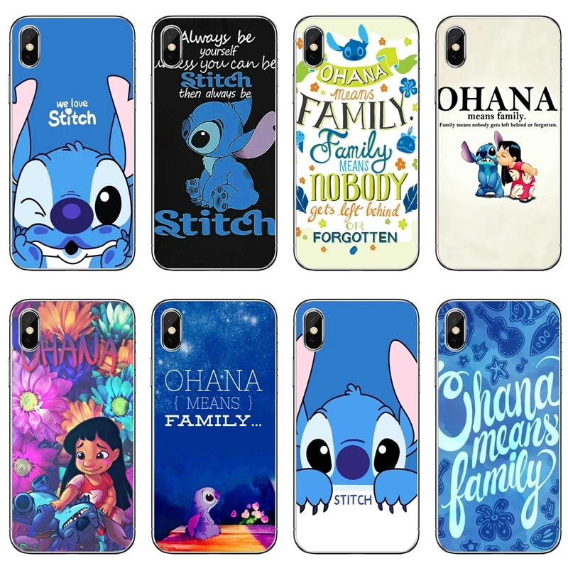 

Ohana Means Family Lilo Stitch For Samsung Galaxy A10 A30 A40 A50 A60 A70 xiaomi mi 9 redmi note 7 for huawei p30 lite pro case