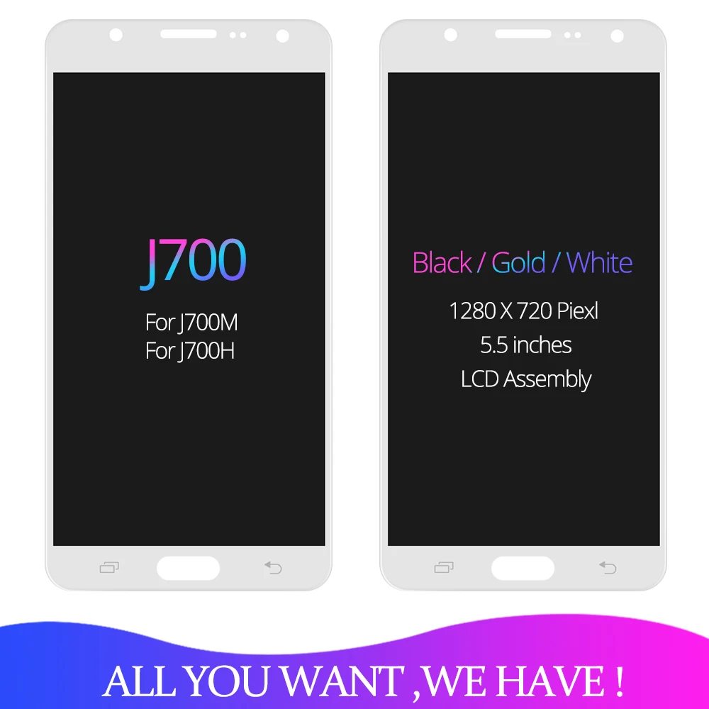 TFT J700 ЖК-дисплей для samsung J7 J700 SM-J700F J700M J700H/DS ЖК-дисплей сенсорный экран дигитайзер с рамкой кнопка Home
