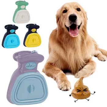 

Dog Pet Travel Foldable Pooper Scooper With 1 Roll Decomposable bags Poop Scoop Clean Pick Up Excreta Cleaner Epacket Shipping