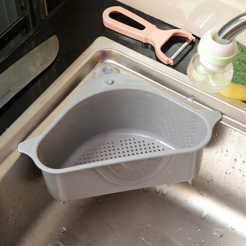 

1PCS Triangle Shape Drain Rack Holder Multifunction Drain Shelf storage rack Kitchen Sucker Drain Rack Storage Rack