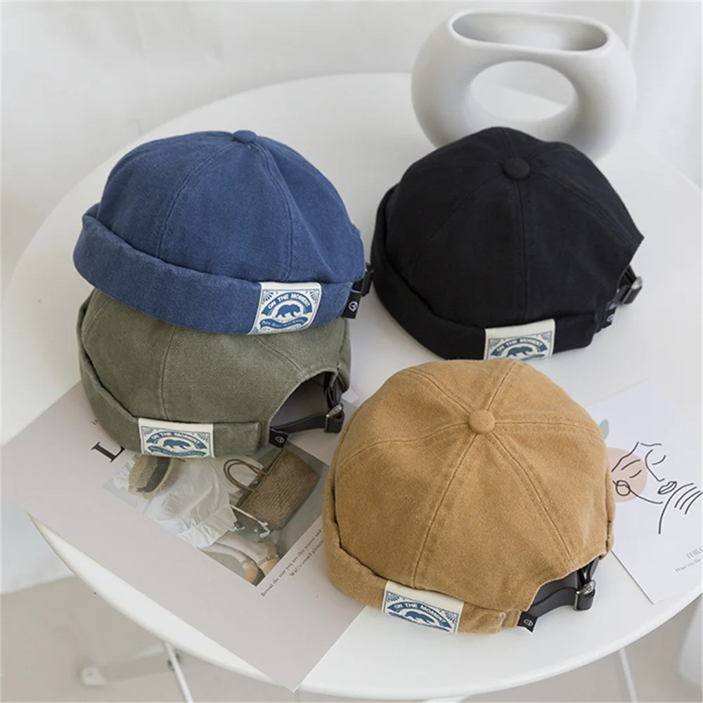 أزياء الرجال دوكر قبعة Skullcap الرجعية بحار قبعة...