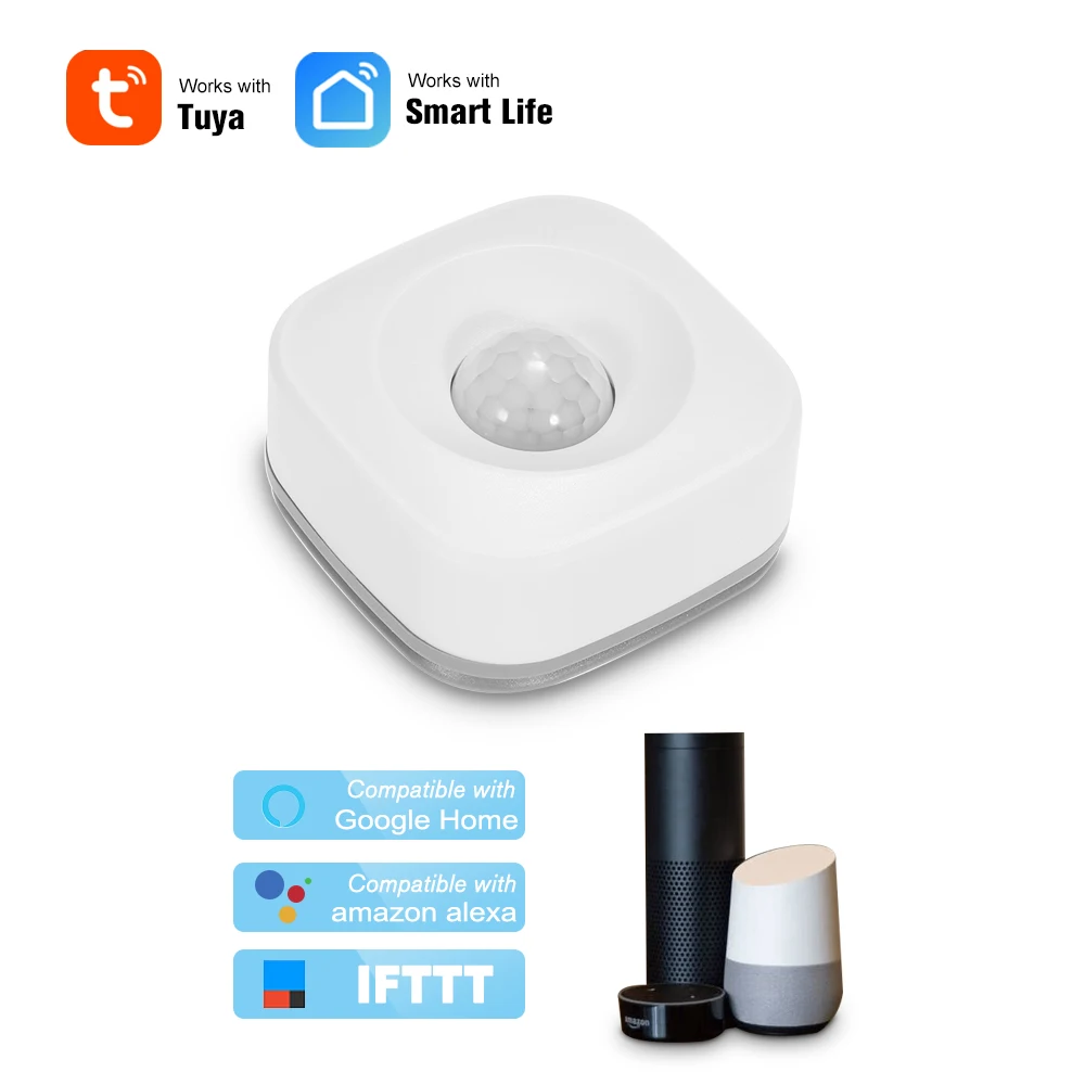 

WIFI PIR Motion Sensor Wireless Passive IR Detector Security Alarm Sensor Tuya APP Control Smart Home for Alexa Google Home