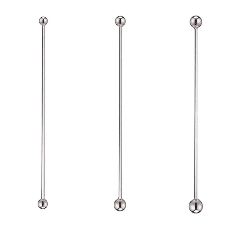Male stainless steel metal urethral double beads penis plug dilator insert sex toy for man