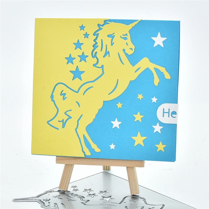 

GJCrafts Unicorn Border Dies Metal Cutting Dies New 2019 for Scrapbooking Embossing Paper Cards Die Photo Album Making Stencils
