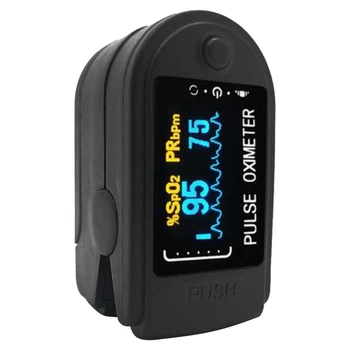 

Fingertip Pulse Oximeter Automatic Measure Portable Blood Oxygen Saturation Monitor With Rotatable OLED Screen Display