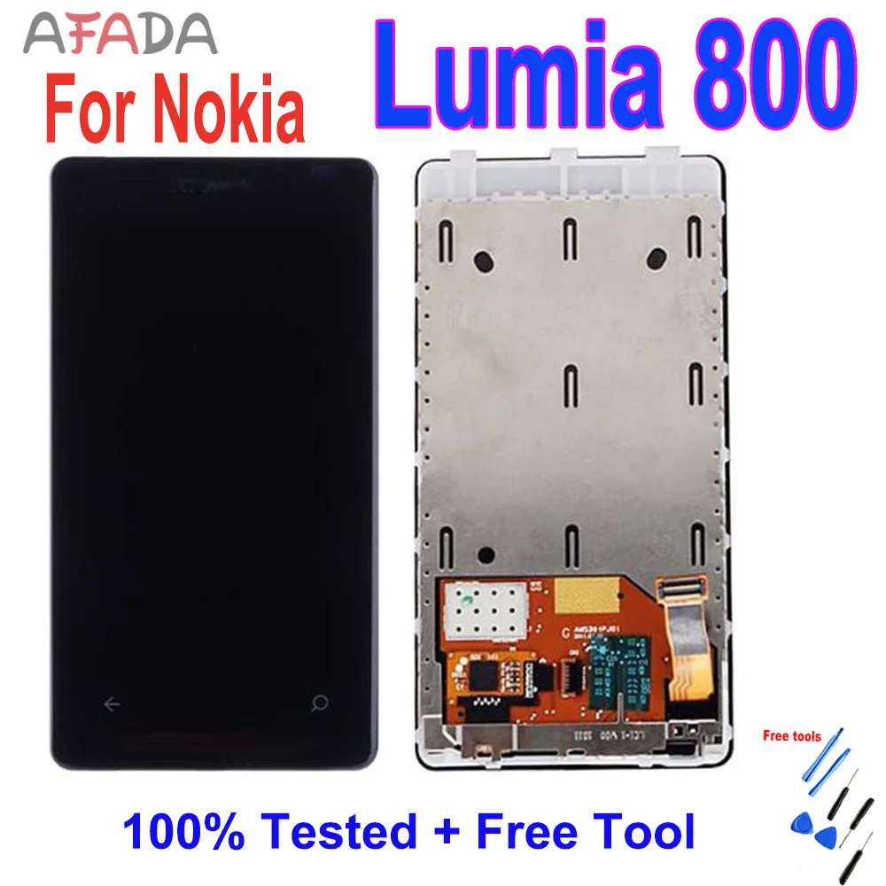 ЖК-дисплей 3 7 дюйма для Nokia Lumia 800 сенсорный экран дигитайзер сенсорная сборка