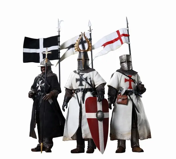 SE055/SE056/SE057/SE058 Коллекционная Мужская фигурка солдата Teutonic/Тамплиер/больничные Рыцари фигурка модель для поклонников подарки