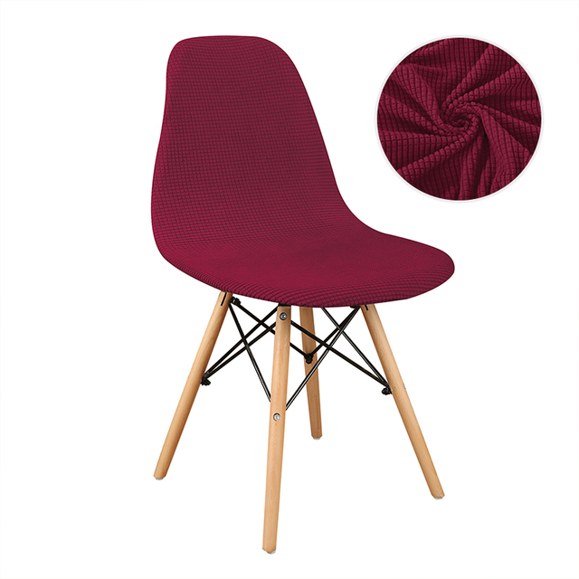 Pcs Velvet fabric Bar Chair Cover Washable Removable Seat Cover Armless Shell Chair Covers for Banquet Home Hotel