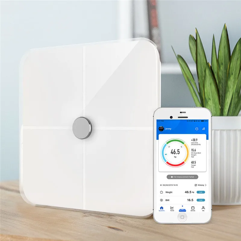 DIGOO DG-BF8011 Смарт Электронные весы Bluetooth-напольные весы светодиодный экран с приложением анализа данных
