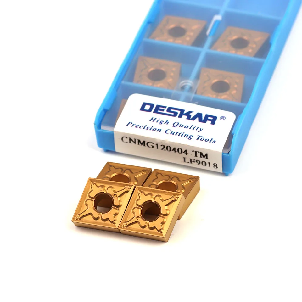 DESKAR CNMG120404 TM LF9018 CNMG120408 TM LF9018 высококачественный токарный Карбид с ЧПУ инструмент лезвие стальной токарный инструмент