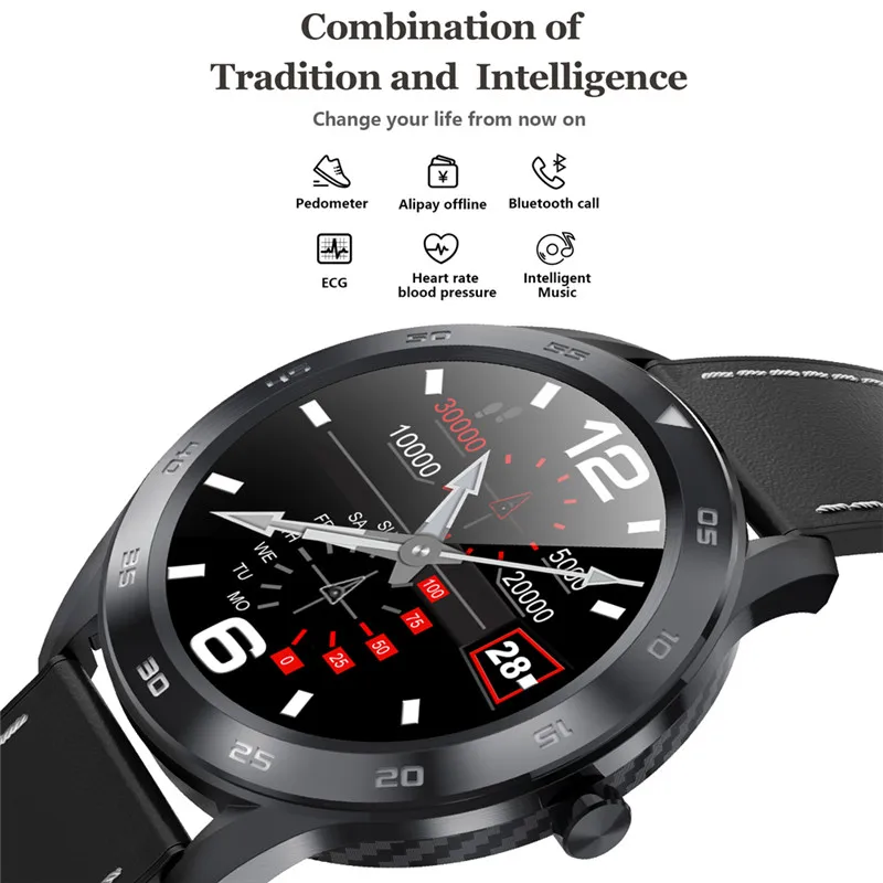 Eseed DT98 Смарт-часы для мужчин ECG сенсор пульса сплав корпус IP68 Водонепроницаемый длинный режим ожидания smartwatch для huawei samsung телефон GT