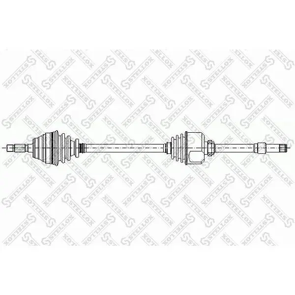 Привод правый 1070mm Peugeot J5 Citroen C25 1.8-2.5/D/TD 87 STELLOX 158 1005-SX | Автомобили и мотоциклы