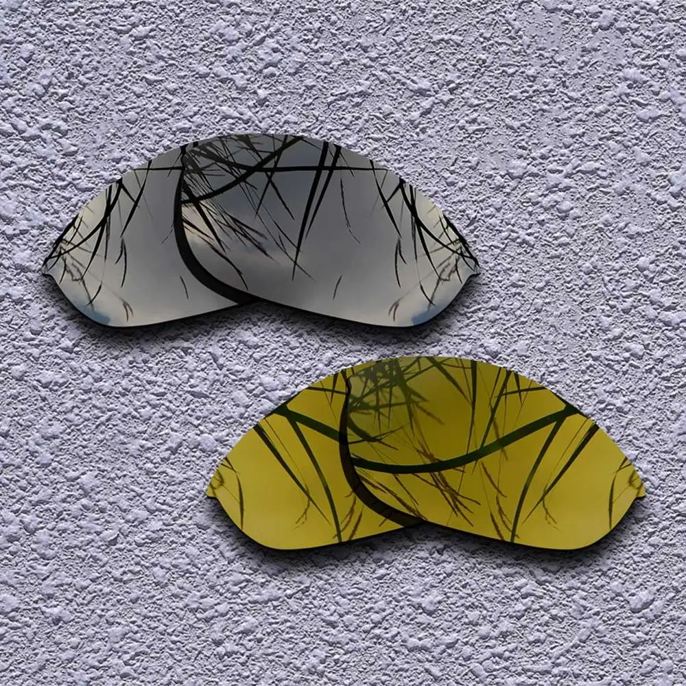 2 пары Поляризованные замена линз для Oakley половина солнечные очки к куртке-несколько вариантов - Цвет линз: Black-Copper