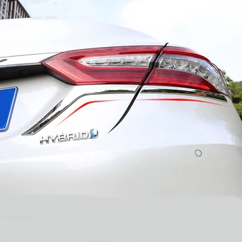 

For Toyota Camry XV70 2018 2019 Car Styling Tail Light Rear Lamp Stripes Trim Accessories Bright Silver ABS Chrome 4pcs