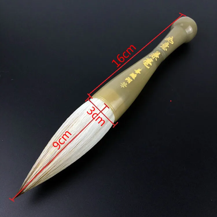 Китайская кисть для каллиграфии, традиционная ручка-держатель в форме хоппера, щетка с шерстяным ластиком, медвежьи волосы, для покраски, письма