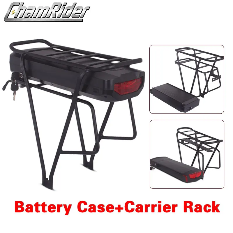 48V ebike battery case 36V 52V Electric bike battery box 5V USB Double