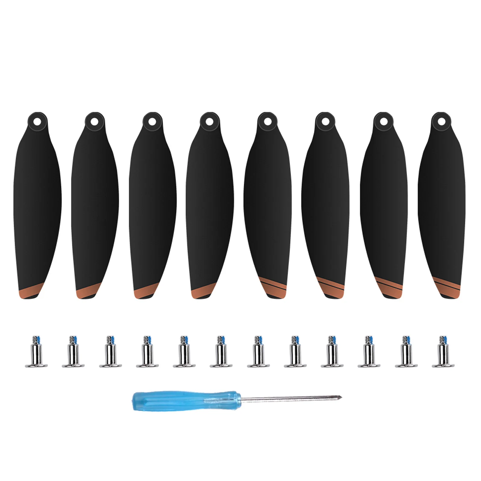 Drone Propellers 8pcs Lightweight Low Noise Propellers with 12pcs Screws 1pc Screwdriver for DJI Mini SE Mini 2