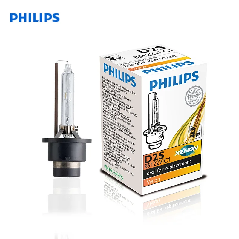 PHILIPS Vision Ксеноновая лампа для фар 85122VIC1 для D2S автомобиль головное освещение Дальний свет Ближний свет примерка