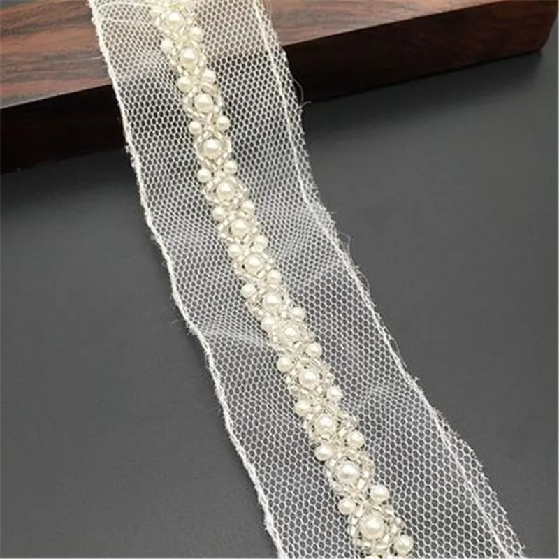 Жемчужные бисерные кружевные аксессуары для одежды бисерный штрих код diy Тяжелая