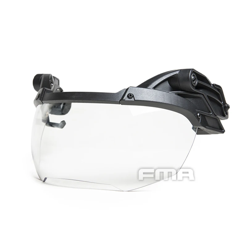 BK transparent lens FMA 3 мм шлем ОП очки противотуманные линзы защитная маска для тактический шлем BK/DE/FG TB1297 - Цвет: BK transparent lens