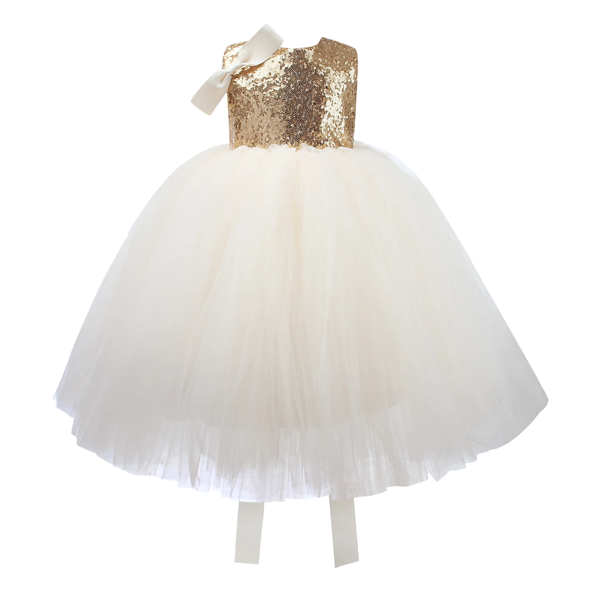 golden frock for baby girl