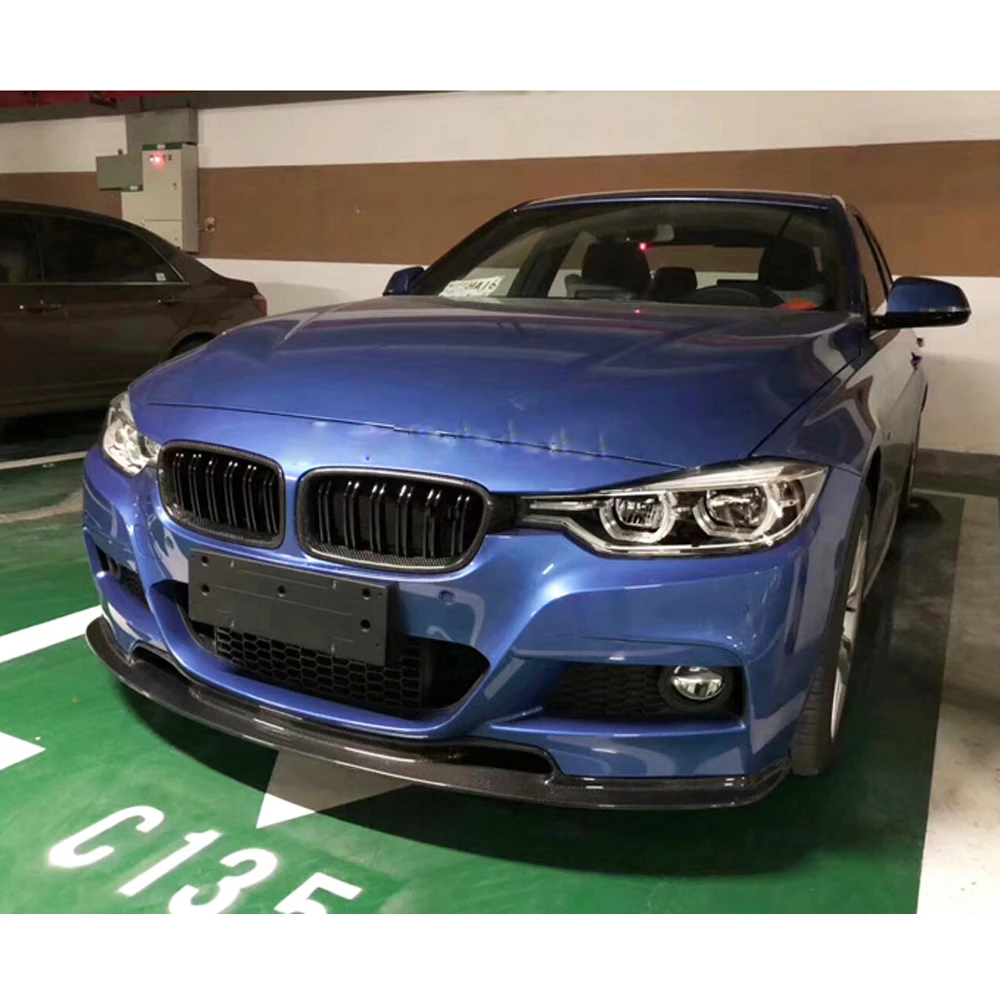 Углеродное волокно/FRP черный Передний спойлер фартук для BMW 3 серии F30 F31 320i 328i 335i M