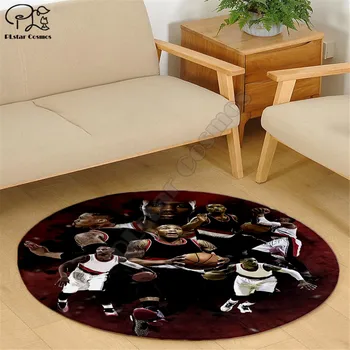 

Jordan pattern carpet Square Anti-Skid Area Floor Mat 3D Rug Non-slip Mat Dining Room Living Room Soft Bedroom Carpet