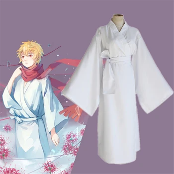 

Anime Noragami Yukine Cosplay Costume Yukine White bathrobe and kimono stage show and kimono cosplay Men's and women's bathrobes
