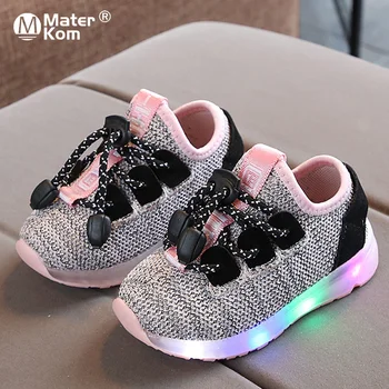 

Size 21-30 Children's Casual Sneakers Baby Boys Girls Glowing Shoes Lighted Sneakers Kids Led Shoes Lumious Shoes with Light
