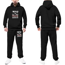 

Forrest Gump Mens Tracksuit Set RUN FORREST RUN Style Sweatsuits SportsSweatpants and Hoodie Set Male