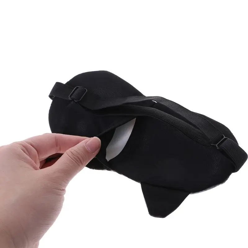 3D забавные мультяшные животные Кошка Собака Печатные патчи для глаз спальный маска Хлопок повязка на глаза Портативный Регулируемый